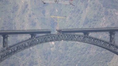 India News | Chenab Bridge Golden Joint All Set to Be Launched on August 13