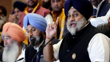 India News | Sukhbir Badal Urges PM Modi to Iron out Issue Related to Omission of Sikh Community in Judges' Appointment in HC