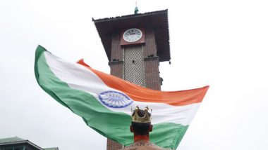 India News | Independence Day Celebrated Across J-K, Tricolour Hoisted on Top of Clock Tower in Srinagar's Lal Chowk