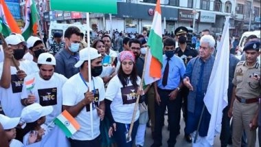 India News | J-K Lt Governor Flags off 'The Great India Run' in Srinagar
