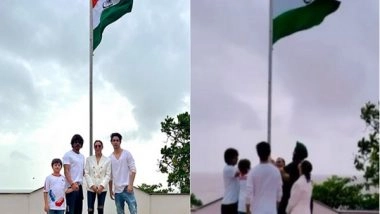 Entertainment News | Shah Rukh Khan Feels 'pride, Love and Happiness' as 'little One' AbRam Hoists National Flag