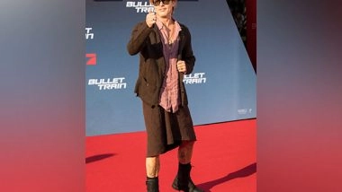Entertainment News | Brad Pitt Reacts to His Viral Skirt Look from 'Bullet Train' Premiere