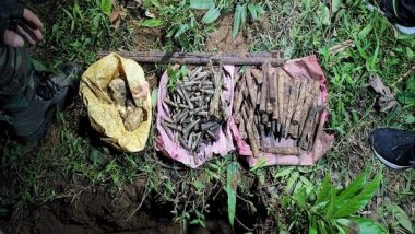 India News | Anti-aircraft Ammunition Among Huge Cache of Arms and Explosives Recovered in Meghalaya's East Garo Hills