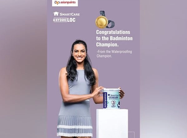 Business News | India's Paint and Decor Giant, Asian Paints Congratulates New Brand Ambassador, PV Sindhu