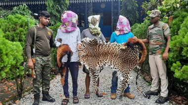 Environment News | 3 Nepali Nationals Held for Smuggling Animal Skin, Leopard, Red Panda Skins Seized