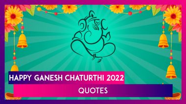 Ganeshotsav 2022 Messages & Quotes: Send Ganesh Chaturthi Wishes and Greetings to Loved Ones!