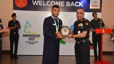 India News | Army Chief Felicitates Defence Personnel Who Won Medals in Commonwealth Games