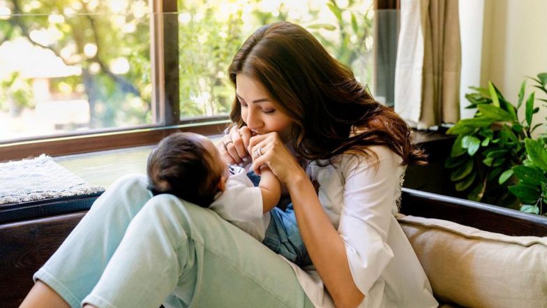 Kajal Aggarwal’s Son Neil Kitchlu Turns 4 Months Old on Janmashtami; Actress Shares Aww-Dorable Picture on Instagram!