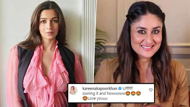 Alia Bhatt Flaunts Her Baby Bump in Sheer-Ruffled Top, Kareena Kapoor Says 'Uffff, Owning It'