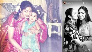 Sridevi Birth Anniversary: Daughters Janhvi and Khushi Kapoor Share Heartwarming Photos With Their Mom (View Pics)