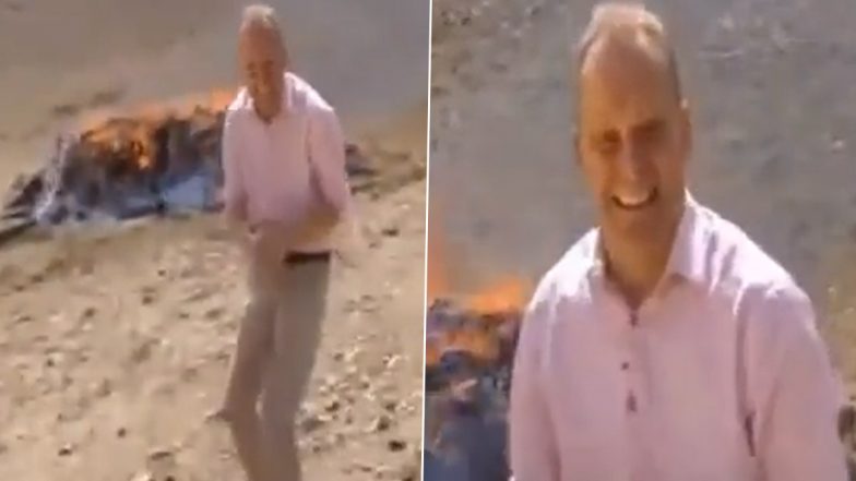 BBC Journalist Gets High on Air After Accidentally Inhaling Fumes from Burning Pile of Drugs; Old Video Goes Crazy Viral on Internet!