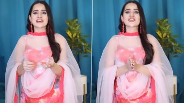 Urfi Javed Sings Ganpati Aarti in a Simple Salwar Suit; Says, ‘This Is Not My Audition for Indian Idol’ (Watch Video)