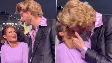 Rapper Yung Gravy Kisses Addison Rae’s Mom Sheri Easterling on Red Carpet of MTV Video Music Awards 2022 (Watch Video)