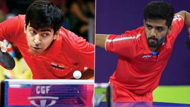 Harmeet Desai-Sanil Shetty at Commonwealth Games 2022, Table Tennis Live Streaming Online: Know TV Channel & Telecast Details for Men's Doubles Event at Birmingham CWG