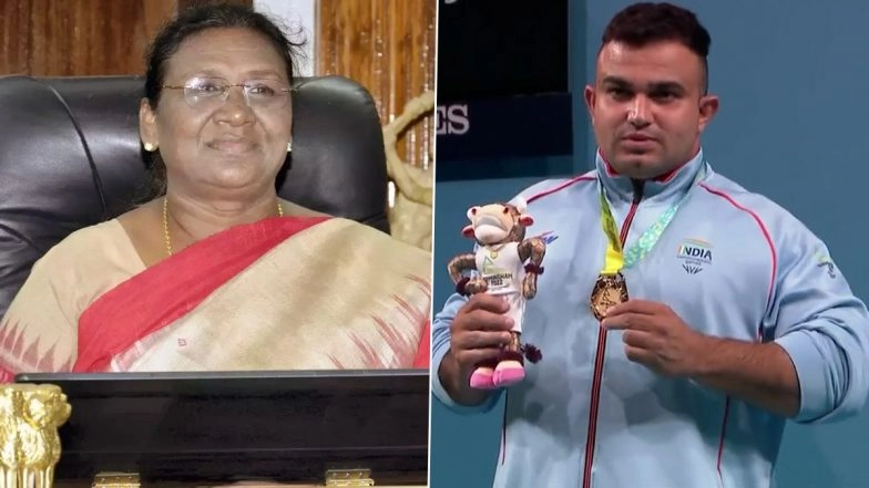 President Murmu Congratulates Para-Powerlifter Sudhir for Winning Gold in CWG 2022