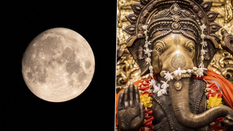 Do Not See Moon on Ganesh Chaturthi, But Why? Know About the Legendary Tale of Mithya Dosha To Avoid Misfortunes on Vinayaka Chaviti 2022 (Watch Videos)