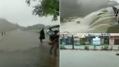 Rajasthan Rains: Roads, Bridges Inundated As Heavy Rainfall Continues To Lash Tonk Area (Watch Video)
