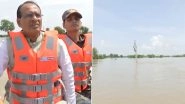 Madhya Pradesh Floods: CM Shivraj Singh Chouhan Takes Boat Ride to Assess Flood Situation in Vidisha, Watch Video