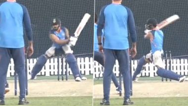 Virat Kohli Practices Switch Hit in Net Session Ahead of IND vs PAK Asia Cup 2022 Match (Watch Video)