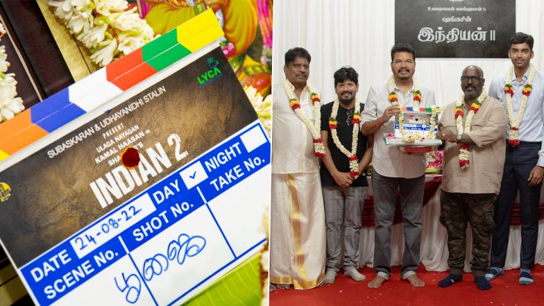 Indian 2: Kamal Haasan-Starrer's Shoot Resumes With a Pooja on the Sets (View Pics)