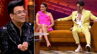 Koffee With Karan Season 7: Heropanti Duo Tiger Shroff and Kriti Sanon All Set To Appear in Episode 9 of Disney+ Hotstar Show (Watch Promo Video)