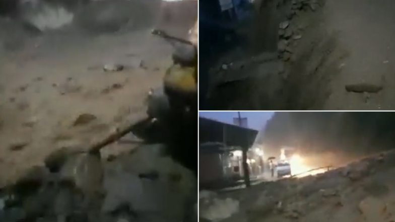 Uttarakhand Rains: Road Blocked by Debris Following Heavy Rainfall in Dehradun’s Brahmapuri Sahastradhara (Watch Video)