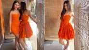Mouni Roy Sets Fashion Goals for a Stylish Lunch Date in Breezy Orange Outfit; View Pics of Brahmastra Actress