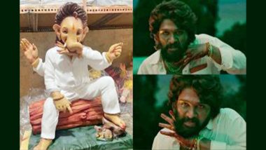 Ganesh Chaturthi 2022: Allu Arjun Fans Welcome Pushpa Raj Inspired Lord Ganesha Idols