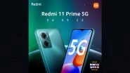 Redmi 11 Prime India Launch Set for September 6, 2022