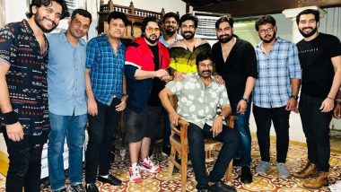 Chiranjeevi Celebrates His Birthday With Son Ram Charan Along With Other Family Members and Friends (View Pics)