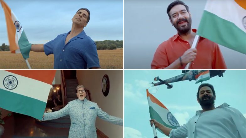 Har Ghar Tiranga Anthem: Amitabh Bachchan, Prabhas, Ajay Devgn, Akshay Kumar and More – Every Actor Seen in the Video Celebrating 75 Years of Independence (View Pics)