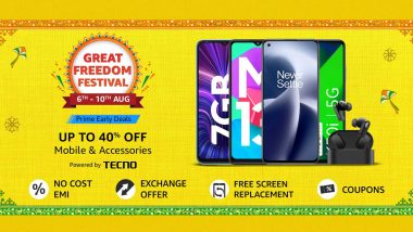 Amazon Great Freedom Festival Sale 2022 To Begin at Midnight; Check Top Deals on Smartphones, Electronics Here