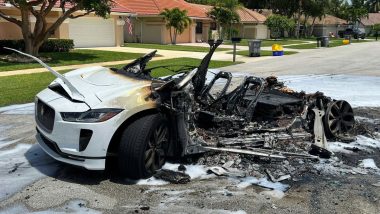 Jaguar I-Pace Electric Car Catches Fire While Being Charged in the US