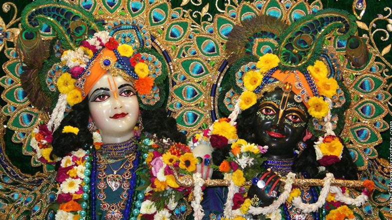 ISKCON Vrindavan Online Darshan for Janmashtami 2022: Watch Live Streaming From Sri Krishna Balaram Mandir on Gokulashtami