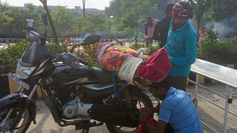 MP Man Takes Mother’s Body on Bike for Cremation After Govt Hospital Denies Hearse