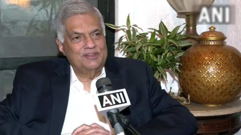 Sri Lankan President Ranil Wickremesinghe Thanks PM Narendra Modi for Helping Crisis-Hit Country in Revival