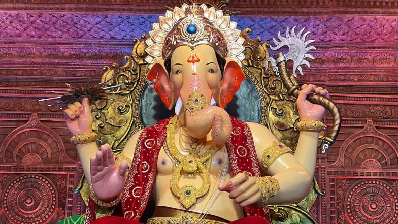 Lalbaugcha Raja 2022 Day 1, August 31, Mukh Darshan Live Streaming Online: Watch Live Telecast of Aarti From Mumbai’s Famous Lalbaugcha Raja Sarvajanik Ganeshotsav Mandal