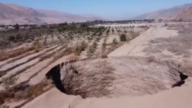 Giant Sinkhole in Chile! Authorities Investigate Mysterious Large Hole That Occurred in a Copper Mine Near Santiago