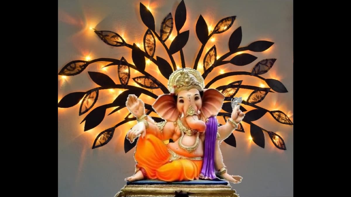 Festivals & Events News | Simple Ganpati Decoration Ideas at Home ...