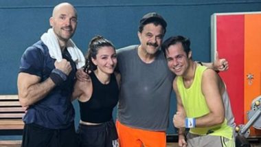 Soha Ali Khan and Anil Kapoor Start Off Their Day on a Sweaty Note With a Badminton Session (View Pic)