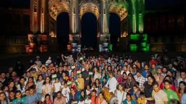 World News | Brussels Lights Up to Celebrate India's Independence Day