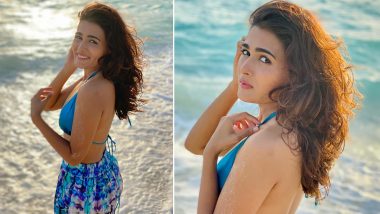 Shalini Pandey Is a Bombshell in Blue Beachwear! Arjun Reddy Actress Shares Hot Pics from Her Maldivian Vacay