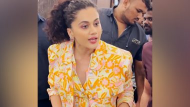 Entertainment News | 'Please Talk to Me in a Respectful Manner': Taapsee Pannu Gets into Heated Argument with Paparazzi