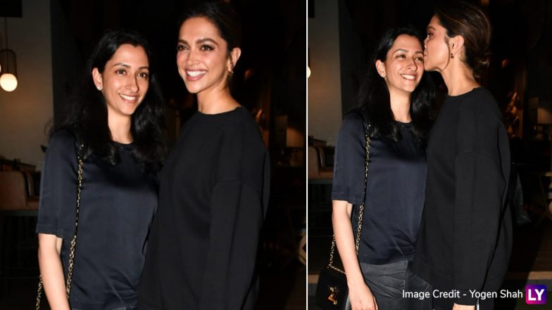 Deepika Padukone and Anisha Padukone Twin in Black for Their Dinner Outing (View Pics)