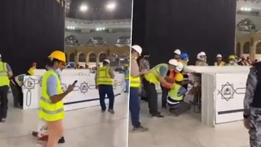 Mecca: Pilgrims Will Now Be Able To Touch, Kiss Hajar Al-Aswad As Barriers Around Holy Ka’bah Removed (Watch Video)