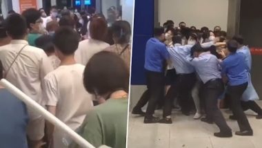 China: Nightmare Scenario at Ikea Store in Shanghai As Shoppers Desperately Try To Escape After Authorities Attempt To Quarantine Them (Watch Video)
