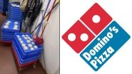 Toilet Brushes Hanging Over Pizza Dough at Domino&rsquo;s Outlet in Bengaluru, FSSAI Assures Action (Watch Video)