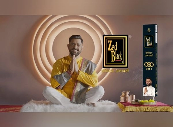 Business News | MS Dhoni Seen in a Guruji Avatar in New Zed Black Agarbatti TVC