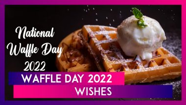 National Waffle Day 2022: Waffle Images, HD Wallpapers & Quotes for a Lip-Smacking Treat!