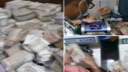 Video: Currency Counting Machines Being Used to Count Cash Recovered After ED Raids on Kolkata Based Gaming App Operator Nisar Khan